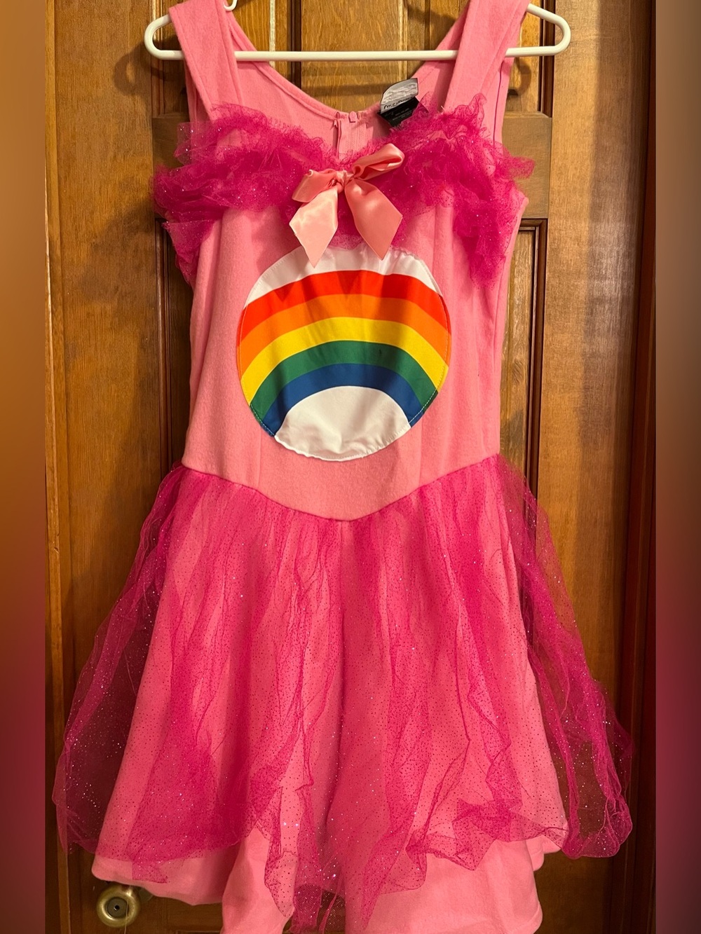 Adult Women’s Sexy Care Bear Costume Pink Cheer Bear Pink Dress Cosplay Hallowee